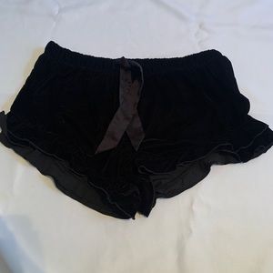 VS velour velvet sleep shorts